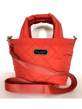 New Marc Jacobs New Marc Jacobs Small Tote Quilted Nylon Sunset